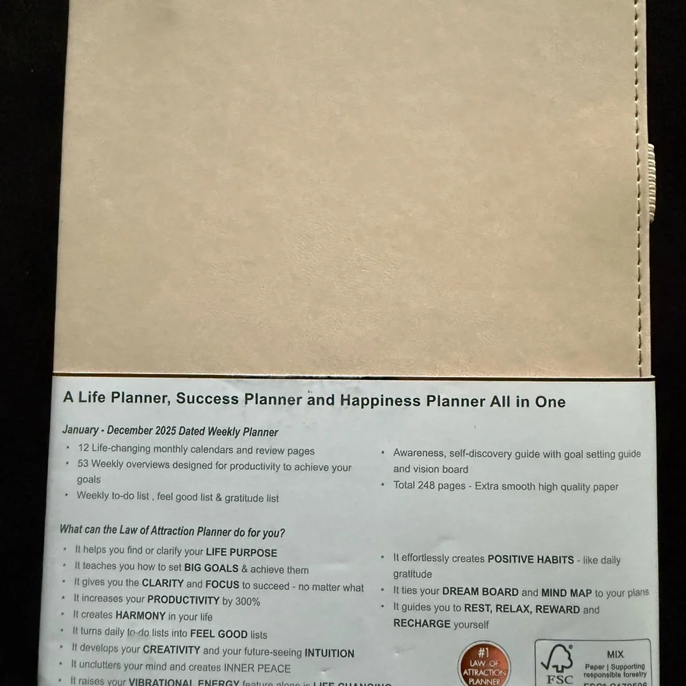 2025 Dated Planner * Law of attraction Premium Planner *